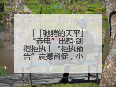 「驰骋的天平」“赤电”出鞘·剑指拒执︱“拒执预告”震撼督促，小心“执行”变“执刑”