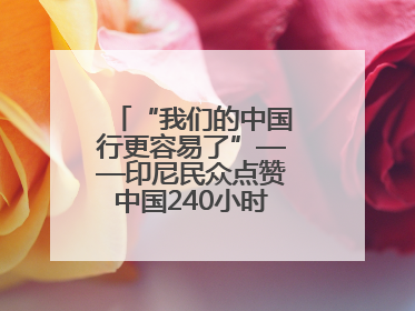 “我们的中国行更容易了”——印尼民众点赞中国240小时过境免签政策