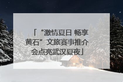 “激情夏日 畅享黄石”文旅赛事推介会点亮武汉夏夜