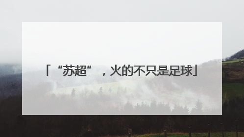 “苏超”，火的不只是足球