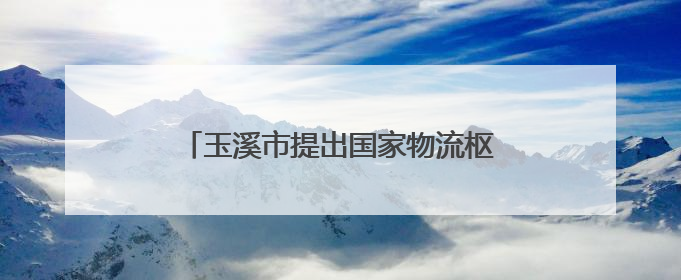 玉溪市提出国家物流枢纽建设目标：2027年物流业总收入突破千亿