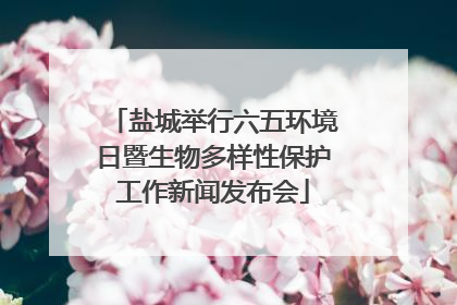 盐城举行六五环境日暨生物多样性保护工作新闻发布会