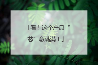 看！这个产品“芯”意满满！