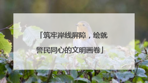 筑牢岸线屏障，绘就警民同心的文明画卷