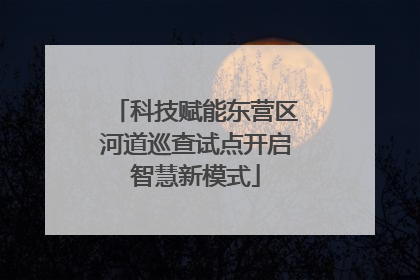 科技赋能东营区河道巡查试点开启智慧新模式