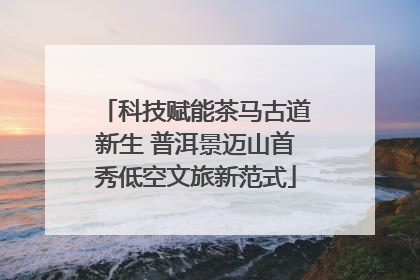 科技赋能茶马古道新生 普洱景迈山首秀低空文旅新范式