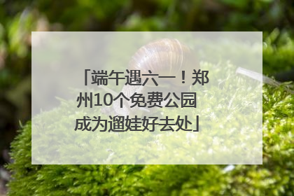 端午遇六一！郑州10个免费公园成为遛娃好去处