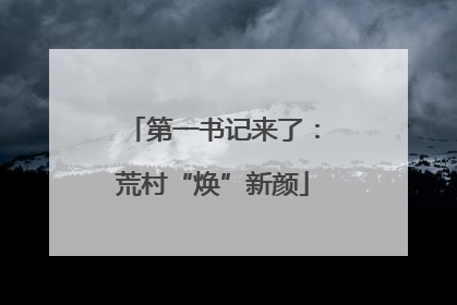 第一书记来了：荒村“焕”新颜
