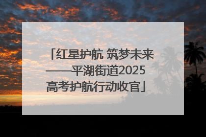 红星护航 筑梦未来——平湖街道2025高考护航行动收官