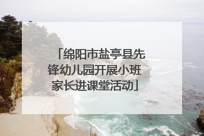 绵阳市盐亭县先锋幼儿园开展小班家长进课堂活动