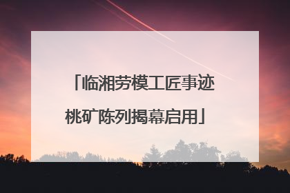 临湘劳模工匠事迹桃矿陈列揭幕启用