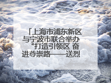 上海市浦东新区与宁波市联合举办“打造引领区 奋进尊崇路——送烈士精神回家乡”主题活动
