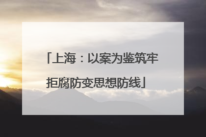 上海：以案为鉴筑牢拒腐防变思想防线