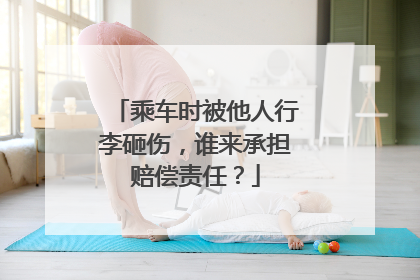 乘车时被他人行李砸伤，谁来承担赔偿责任？