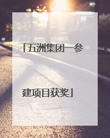 五洲集团一参建项目获奖