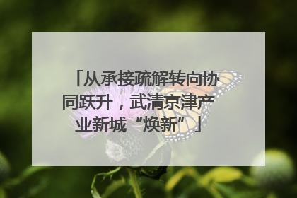 从承接疏解转向协同跃升，武清京津产业新城“焕新”