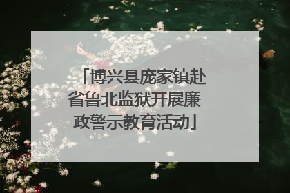 博兴县庞家镇赴省鲁北监狱开展廉政警示教育活动