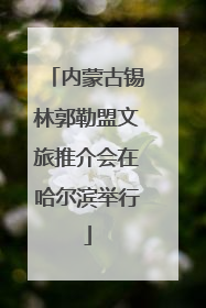 内蒙古锡林郭勒盟文旅推介会在哈尔滨举行