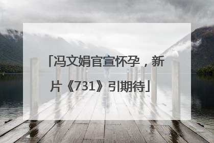 冯文娟官宣怀孕，新片《731》引期待