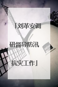 刘革安调研督导防汛抗灾工作