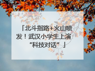 北斗指路+火山喷发！武汉小学生上演“科技对话”