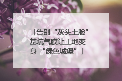 告别“灰头土脸” 基坑气膜让工地变身 “绿色城堡”