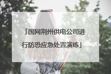 国网荆州供电公司进行防恐应急处置演练