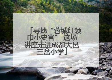 寻找“蓉城红领巾小史官” 这场讲座走进成都大邑三岔小学