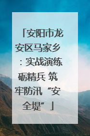 安阳市龙安区马家乡：实战演练砺精兵 筑牢防汛“安全堤”