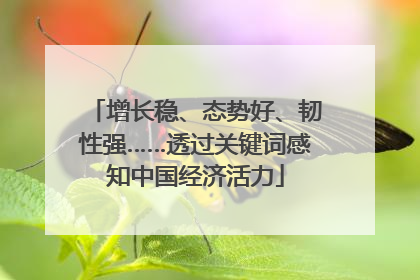 增长稳、态势好、韧性强……透过关键词感知中国经济活力