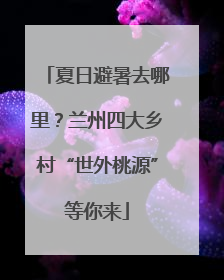 夏日避暑去哪里？兰州四大乡村“世外桃源”等你来