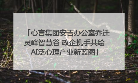 心言集团安吉办公室乔迁灵峰智慧谷 政企携手共绘AI泛心理产业新蓝图