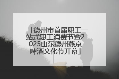 德州市首届职工一站式惠工消费节暨2025山东德州燕京啤酒文化节开幕