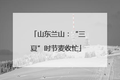 山东兰山：“三夏”时节麦收忙