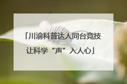 川渝科普达人同台竞技 让科学“声”入人心