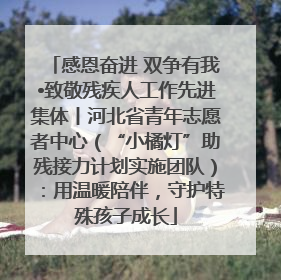 感恩奋进 双争有我•致敬残疾人工作先进集体丨河北省青年志愿者中心（“小橘灯”助残接力计划实施团队）：用温暖陪伴，守护特殊孩子成长