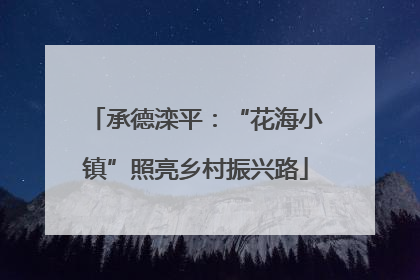 承德滦平：“花海小镇”照亮乡村振兴路