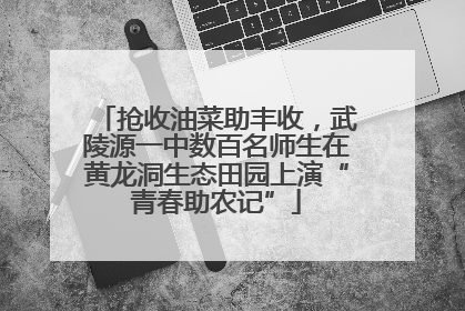 抢收油菜助丰收，武陵源一中数百名师生在黄龙洞生态田园上演“青春助农记”