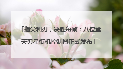 指尖利刃，决胜每帧：八位堂天刃星街机控制器正式发布