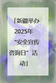新疆举办2025年“安全宣传咨询日”活动