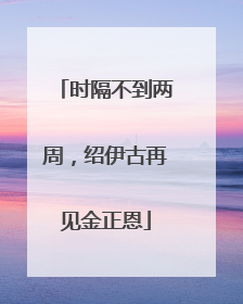 时隔不到两周，绍伊古再见金正恩