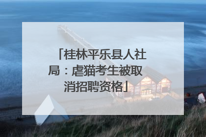 桂林平乐县人社局：虐猫考生被取消招聘资格