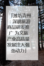 潍坊青州：深耕旅游商品研发推广 为文旅产业高质量发展注入强劲动力