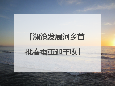 澜沧发展河乡首批春蚕茧迎丰收