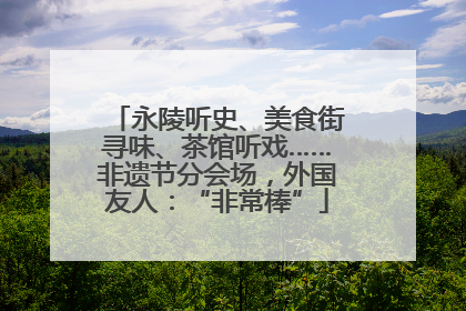 永陵听史、美食街寻味、茶馆听戏……非遗节分会场，外国友人：“非常棒”