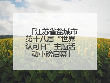 江苏省盐城市第十八届“世界认可日”主题活动重磅启幕