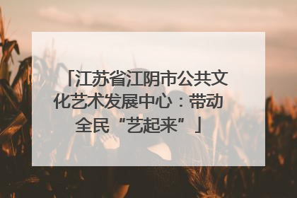 江苏省江阴市公共文化艺术发展中心：带动全民“艺起来”