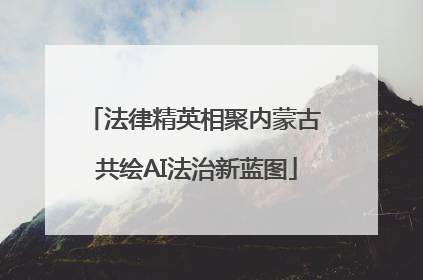 法律精英相聚内蒙古 共绘AI法治新蓝图