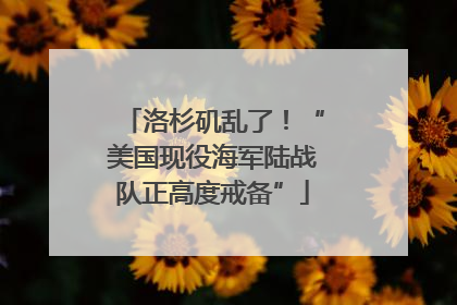 洛杉矶乱了！“美国现役海军陆战队正高度戒备”