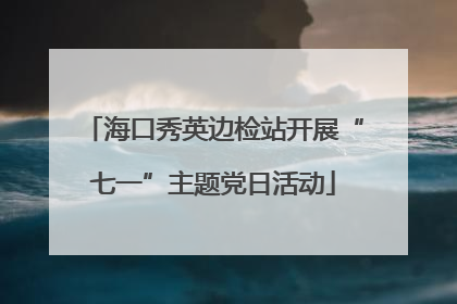 海口秀英边检站开展“七一”主题党日活动
